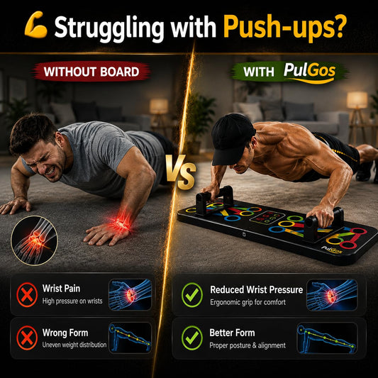 PulGos 15-in-1 Pushup Board for Men & Women